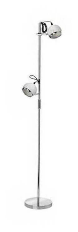 Metal Twin Floor Lamp with White Shades Metal Twin Floor Lamp with White Shades